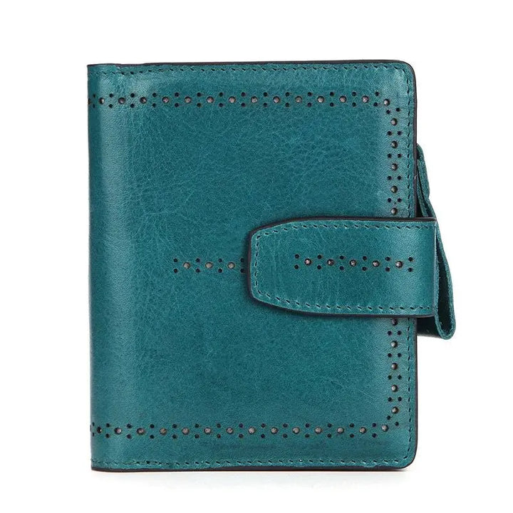 Luxury RFID Leather Wallet for Women - Vintage Style - Serene Crafts Hub