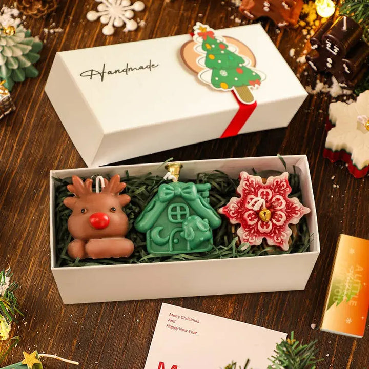 Merry Christmas Candle Set ,Custom Soy Scented Candles - Serene Crafts Hub