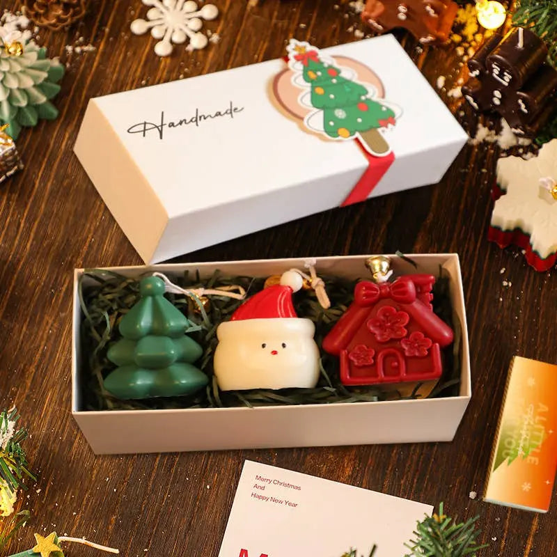 Merry Christmas Candle Set ,Custom Soy Scented Candles - Serene Crafts Hub