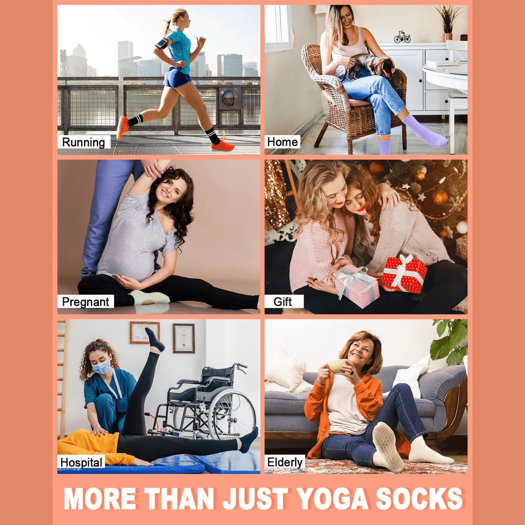 Pilates/Yoga Anti Slip Socks (ankle socks) - Serene Crafts Hub