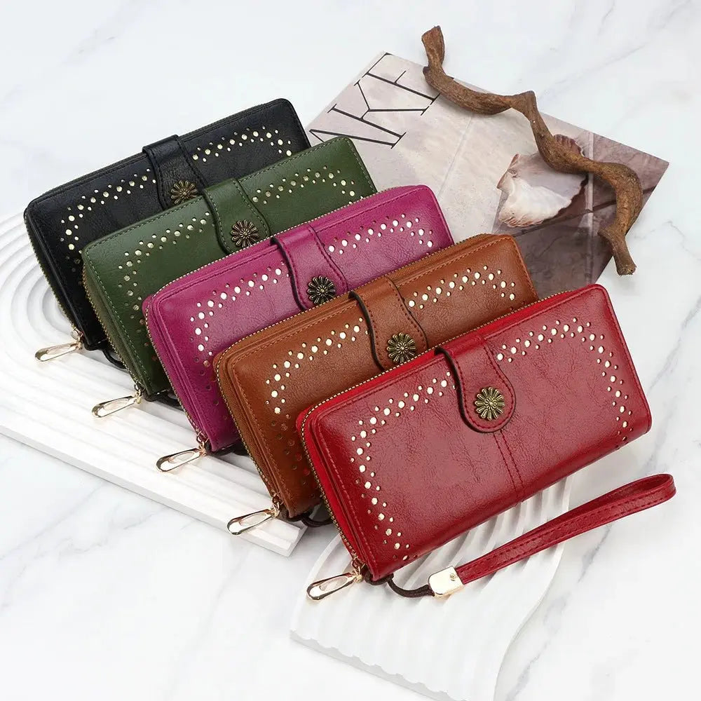 Stylish High - Quality PU Leather Wallet for Women - Serene Crafts Hub