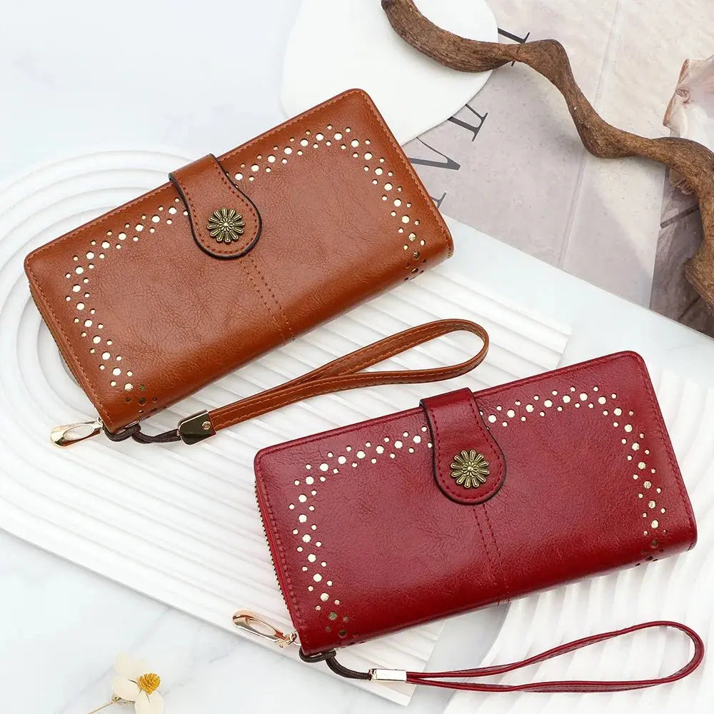 Stylish High - Quality PU Leather Wallet for Women - Serene Crafts Hub