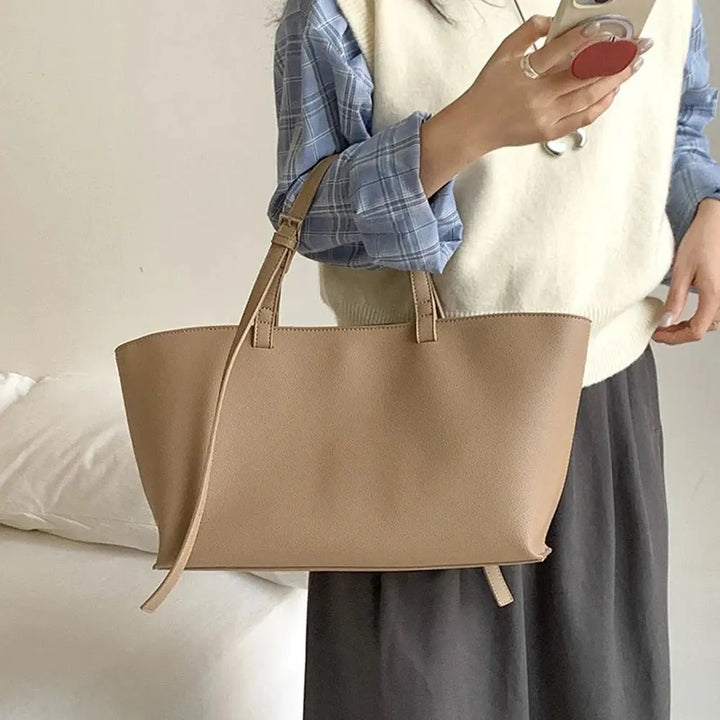 Stylish Leather Tote Bag for Women - Serene Crafts Hub