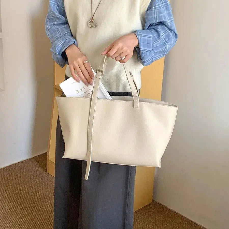 Stylish Leather Tote Bag for Women - Serene Crafts Hub