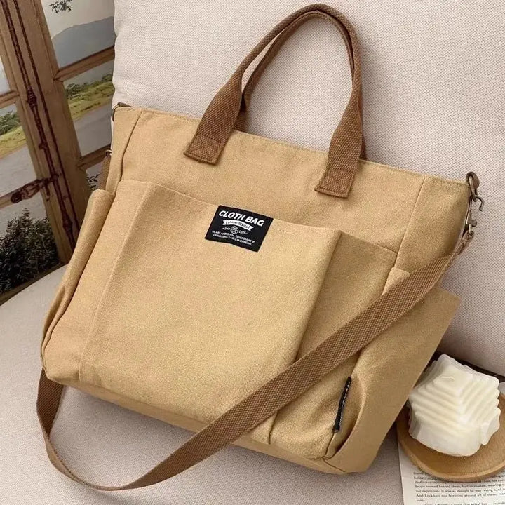The Viral Everyday Tote, Aesthetic Canvas Bag - Serene Crafts Hub