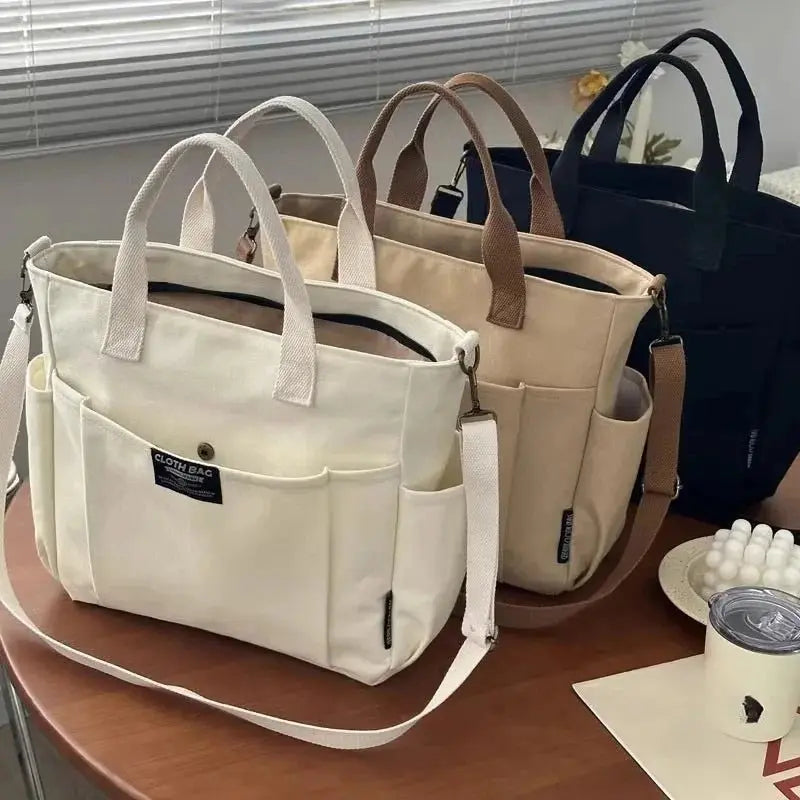 The Viral Everyday Tote, Aesthetic Canvas Bag - Serene Crafts Hub