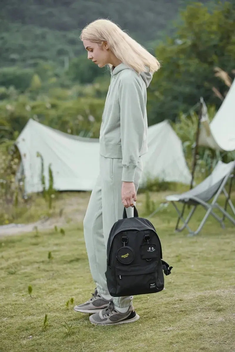 Waterproof Canvas Backpack Bag with Removable Coin Purse - Serene Crafts Hub