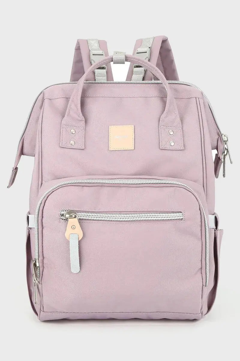 Waterproof Canvas Backpack Diaper Bag with Side Pockets - Serene Crafts Hub