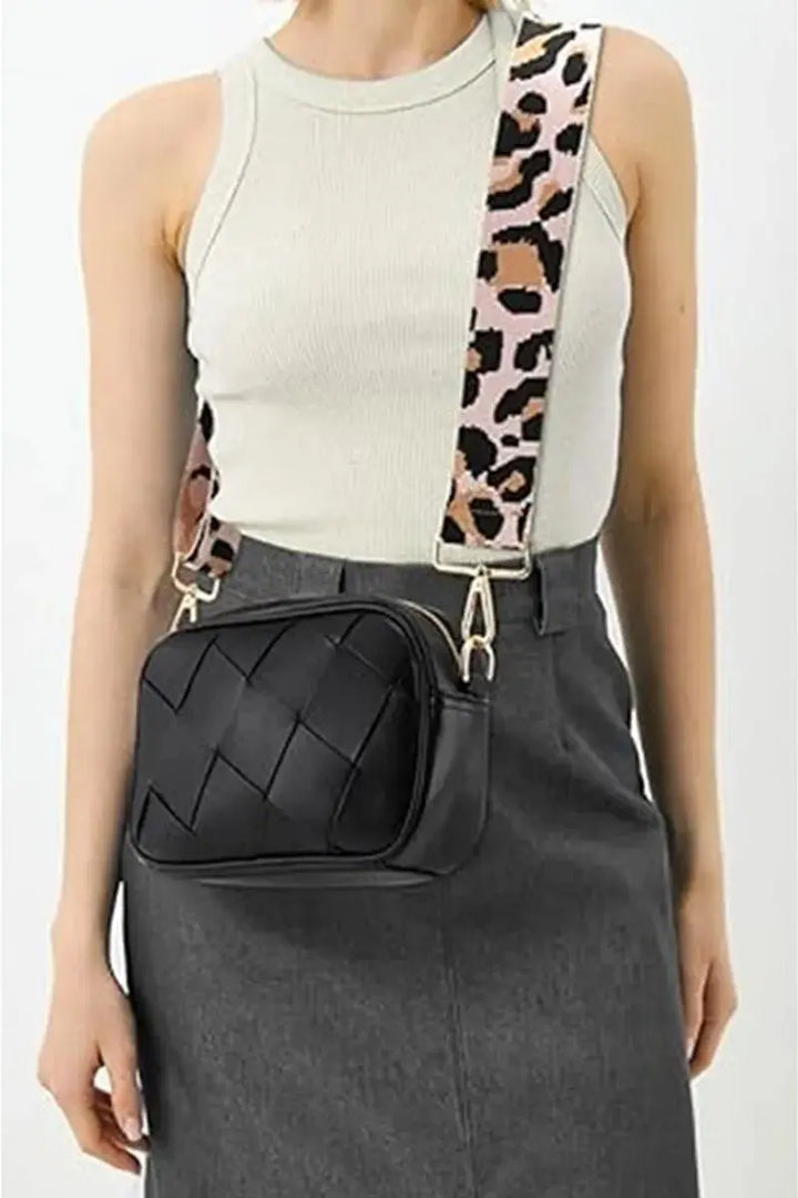Zenana Cassette Woven Crossbody Bag - Serene Crafts Hub