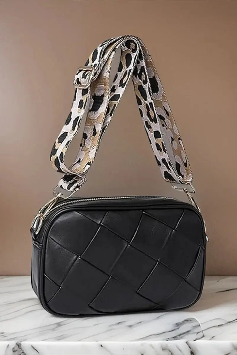 Zenana Cassette Woven Crossbody Bag - Serene Crafts Hub