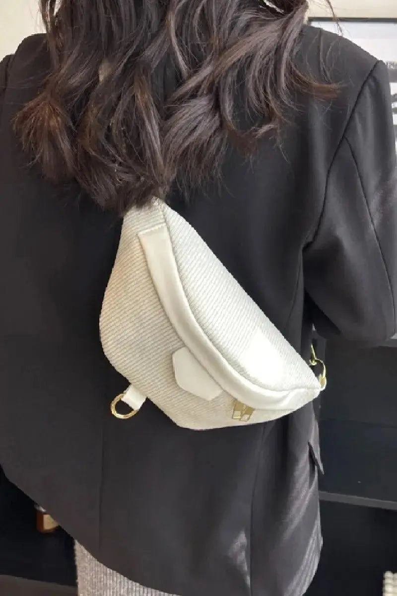 Zenana Corduroy Crossbody Bag with Removable Strap - Serene Crafts Hub