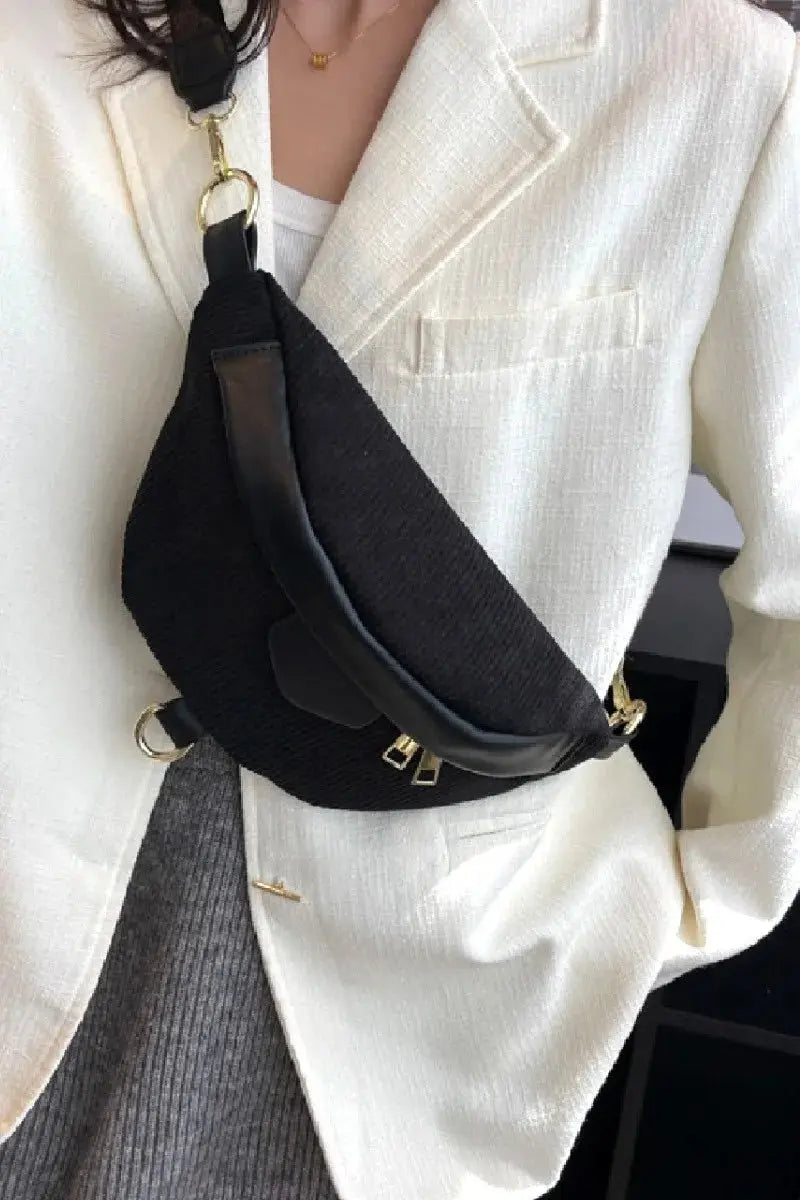 Zenana Corduroy Crossbody Bag with Removable Strap - Serene Crafts Hub
