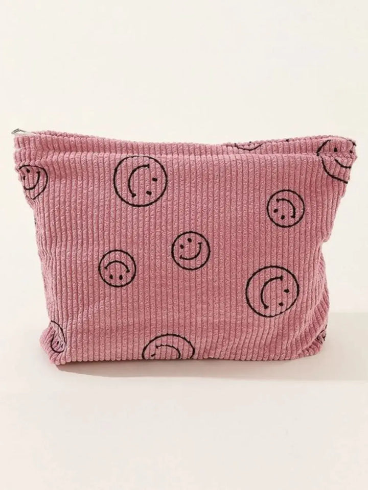 Zenana Corduroy Smile Clutch Bag - Serene Crafts Hub