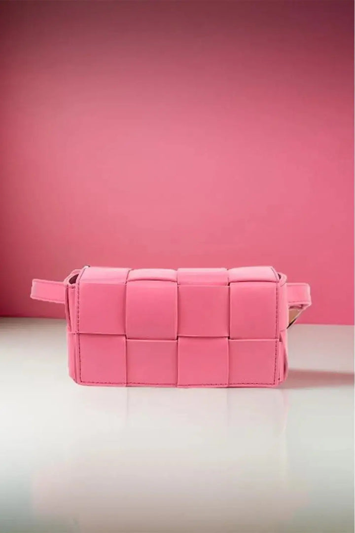 Zenana Vegan Leather Woven Crossbody Bag - Serene Crafts Hub