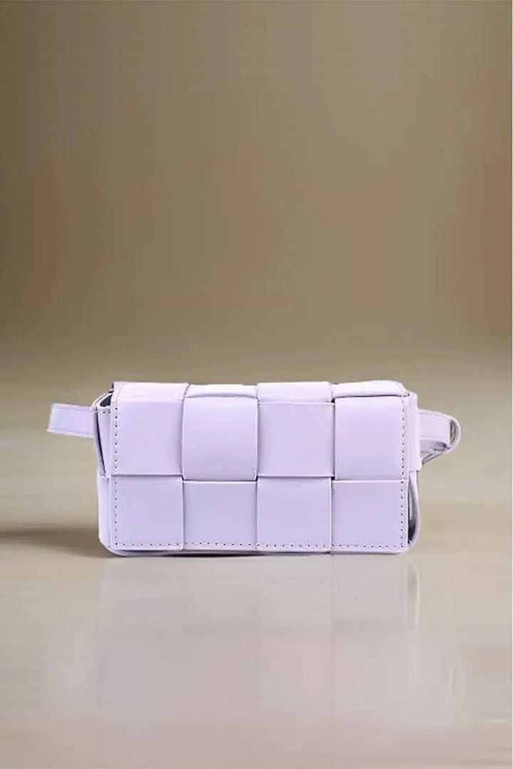Zenana Vegan Leather Woven Crossbody Bag - Serene Crafts Hub
